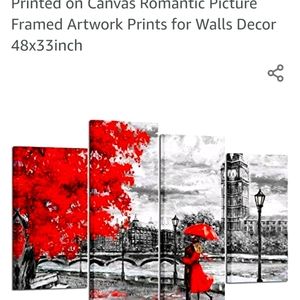 Canvas prints paris red
